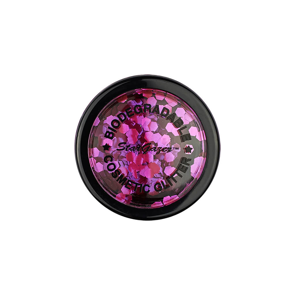 Fuschia Chunky Biodegradable Face Glitter  - Stargazer