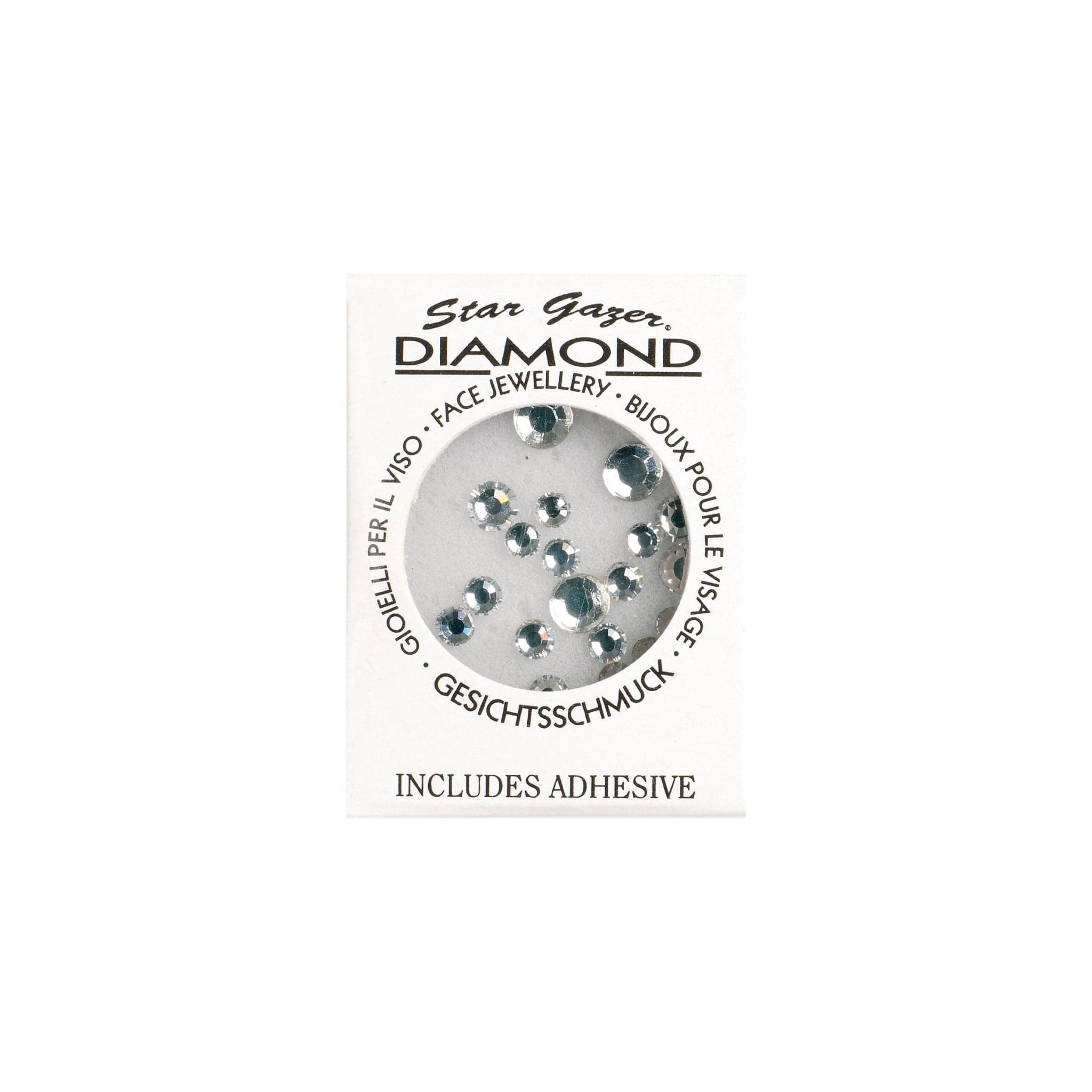 Diamonte Face Jewels Clear - Stargazer