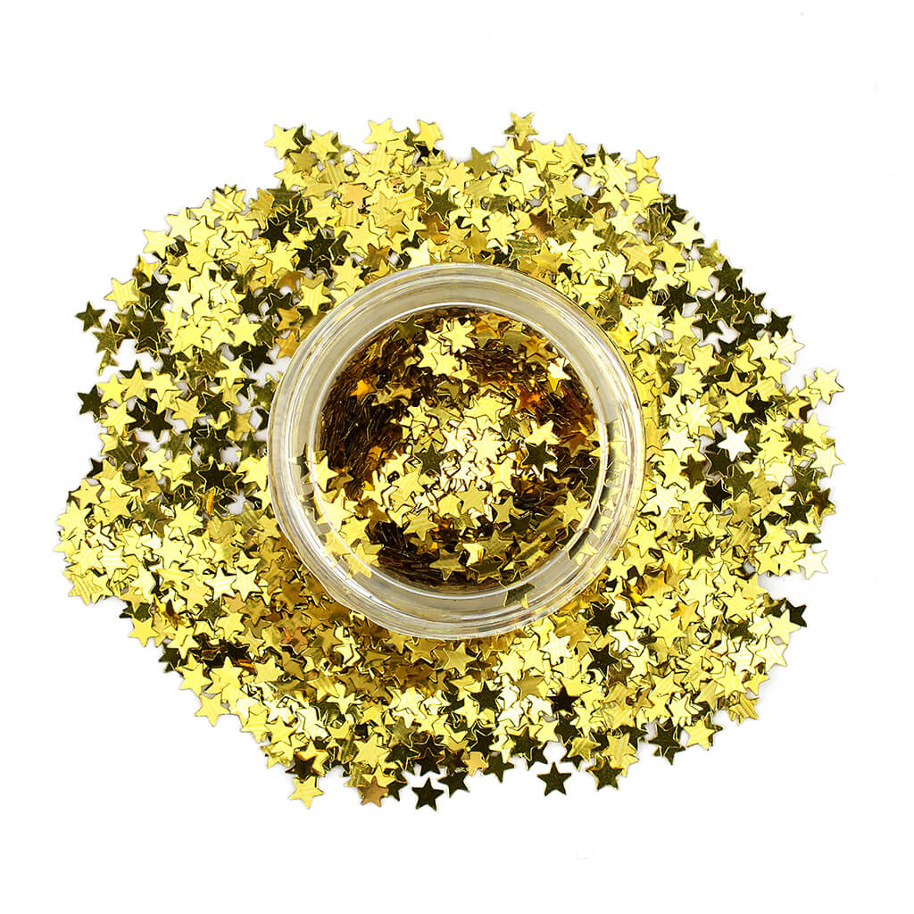 Glitter Stars For Face & Body gold - Stargazer