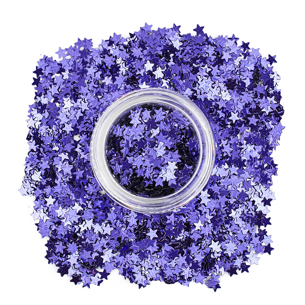 Glitter Stars For Face & Body purple - Stargazer