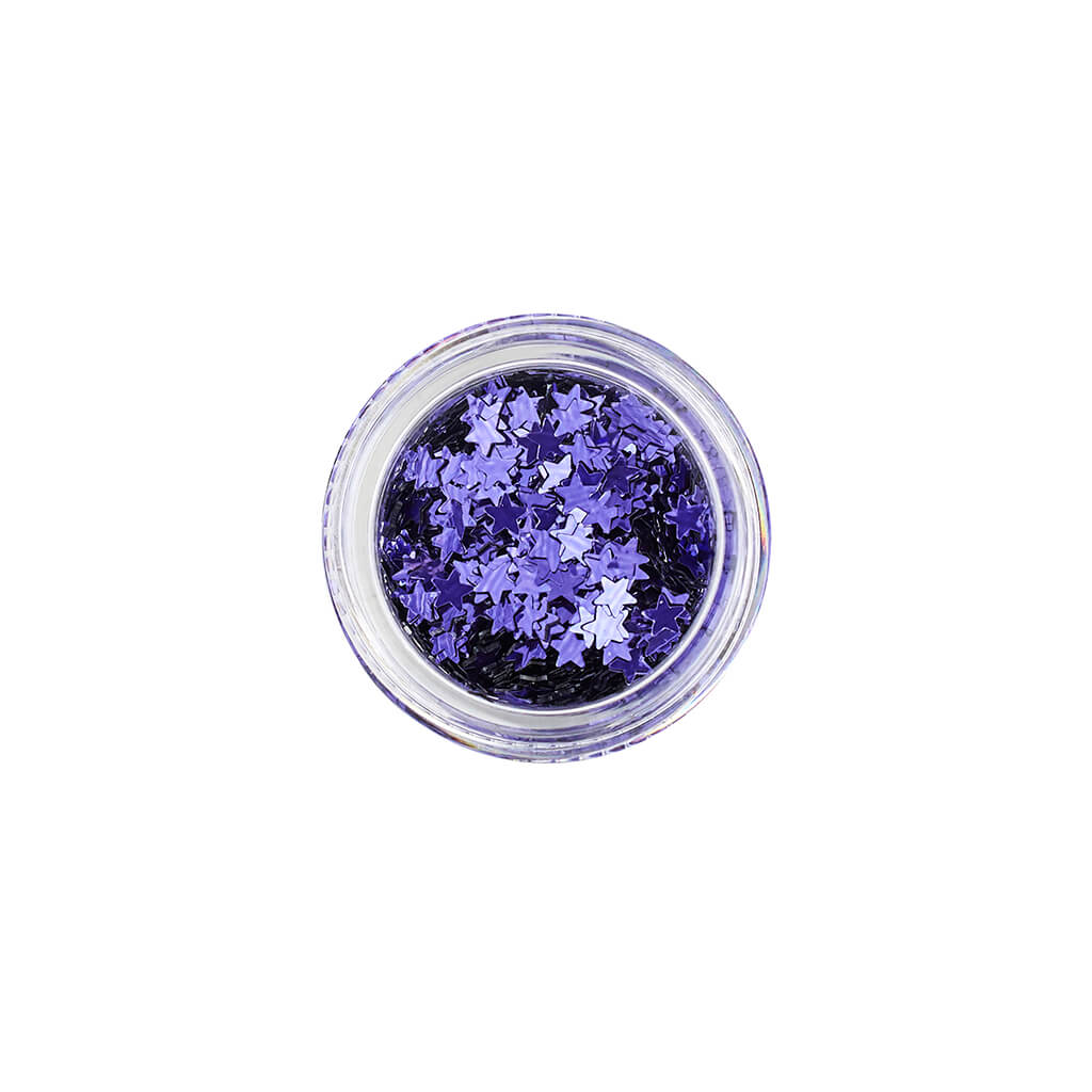 Glitter Stars For Face & Body purple - Stargazer