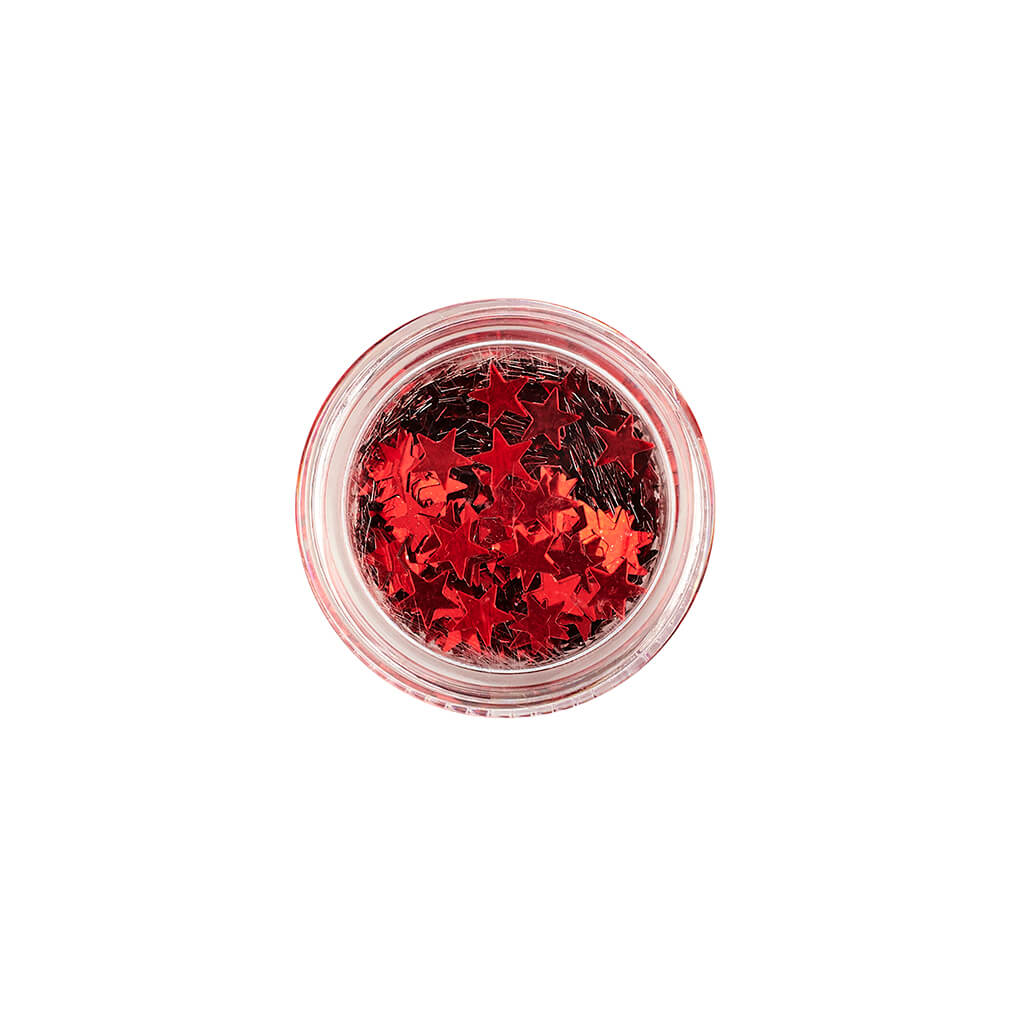 Glitter Stars For Face & Body red - Stargazer