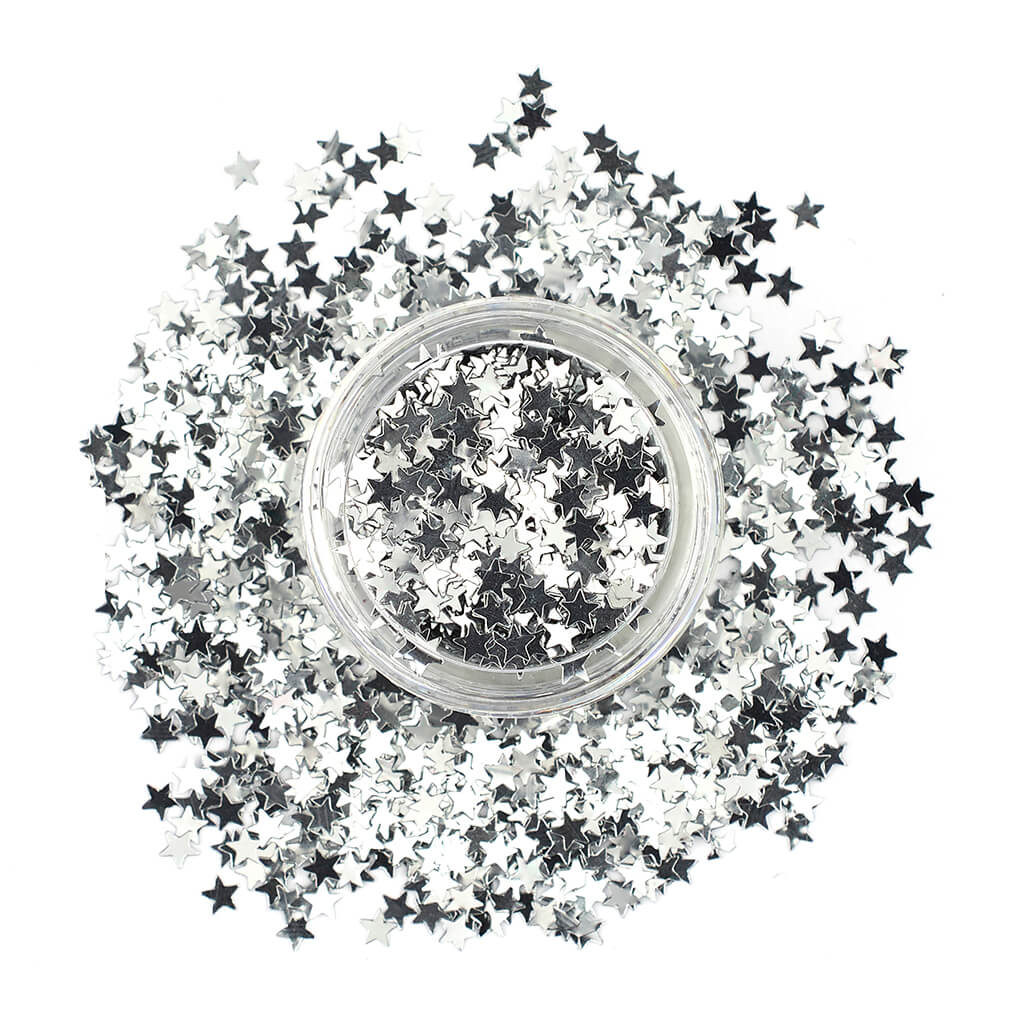 Glitter Stars For Face & Body silver - Stargazer