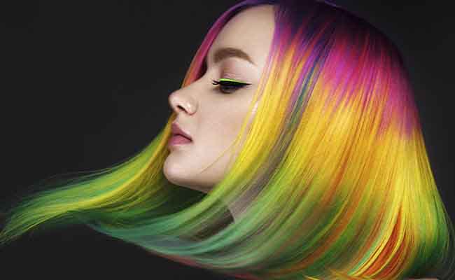 Stargazer Semi Permanent Hair Dye Rainbow Hair Model