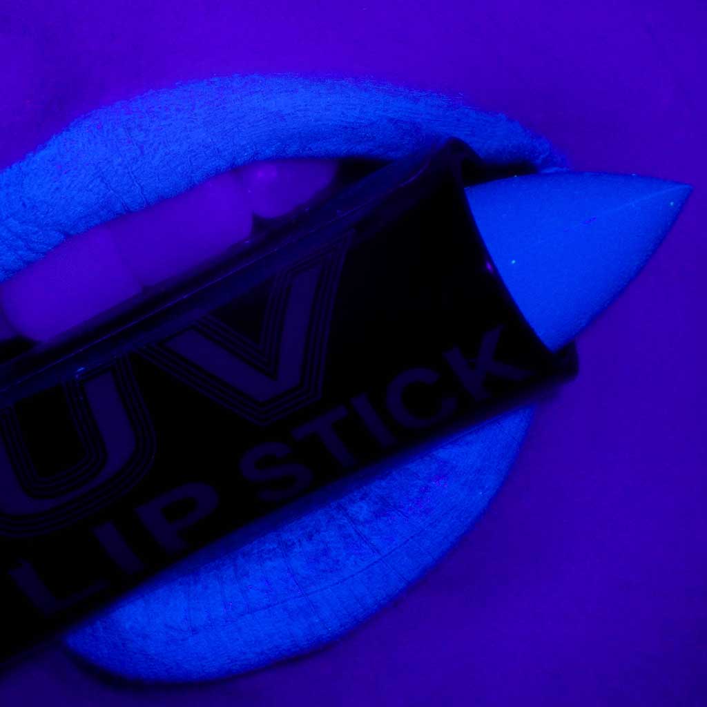 Neon Blue Lipstick UV Light - Stargazer