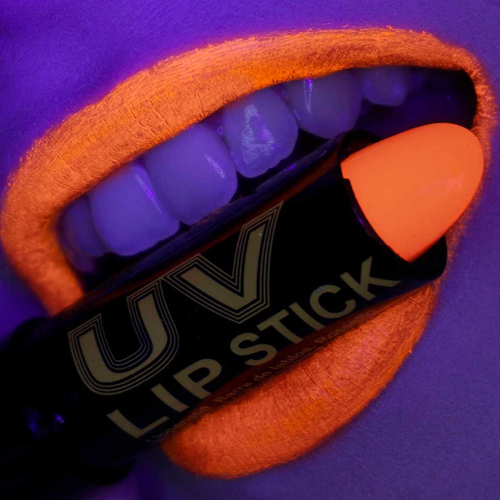 Neon Orange Lipstick UV Light - Stargazer