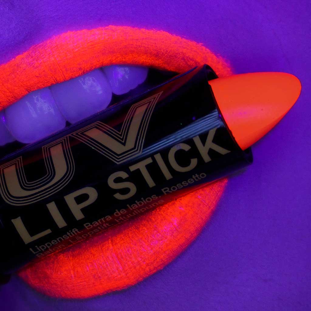 Neon Red Lipstick UV Light - Stargazer