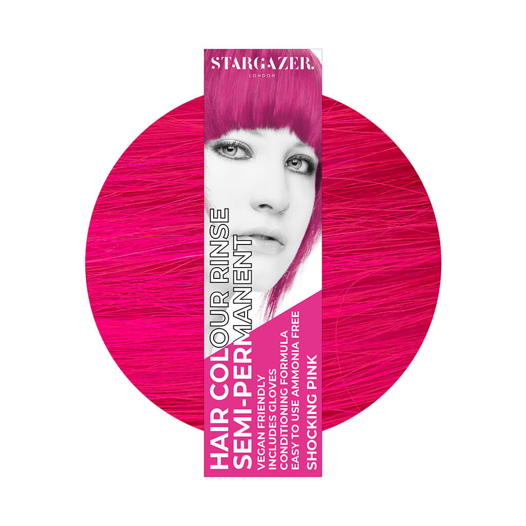 Semi-Permanent Hair Dye - Shocking Pink - Stargazer