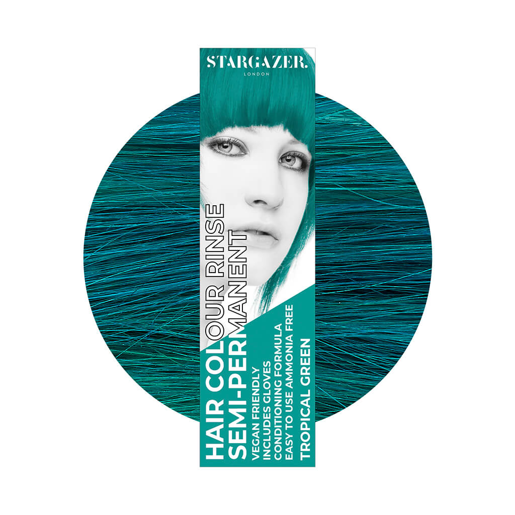 Semi-Permanent Hair Dye - Tropical Green - Stargazer