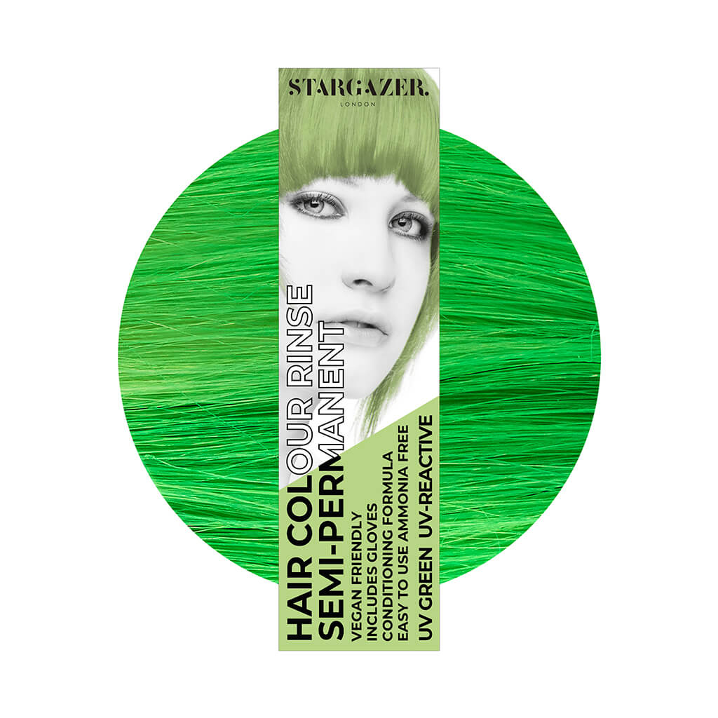 Semi-Permanent Hair Dye - UV Green - Stargazer