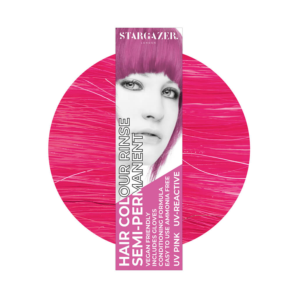 Semi-Permanent Hair Dye - UV Pink - Stargazer